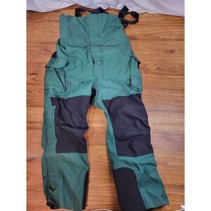 Cabela's Gore-Tex Bib Guidewear Men's L Short Overall Extreme Wet Weather Green